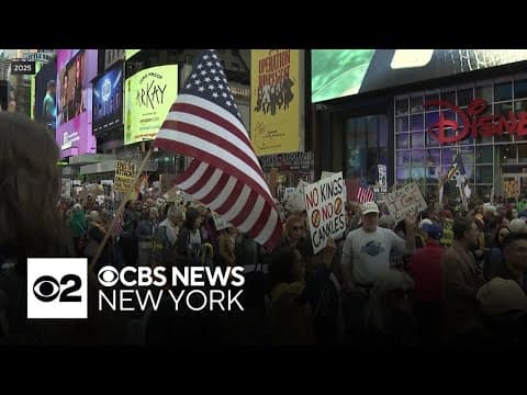 Video: No Kings rallies set across the NYC area Saturday