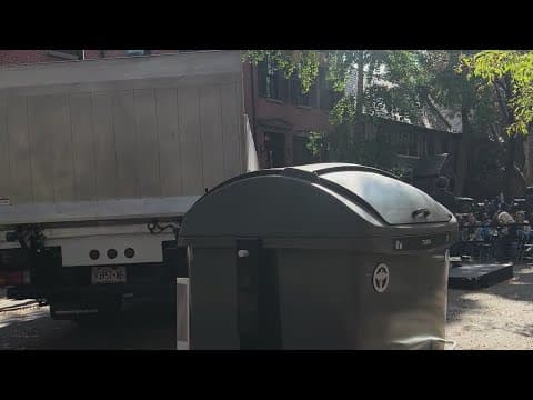 Video: New Yorkers happy with 'Empire bins' but concerned for parking