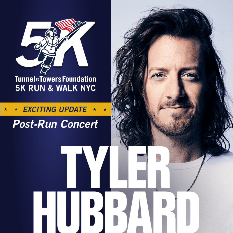 Country Music Star Tyler Hubbard to Headline Tunnel to Towers 5K NYC Concert
