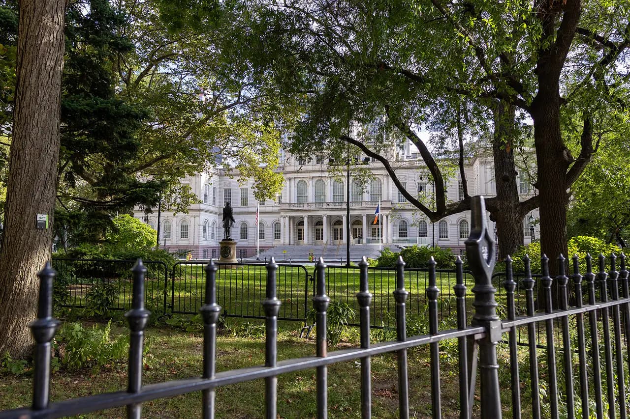 New York City Hall facade in September 2025
