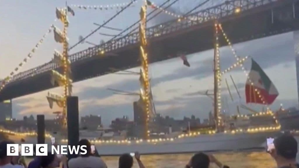 Mexican Navy Ship Crashes into Brooklyn Bridge: 2 Dead, Dozens Injured