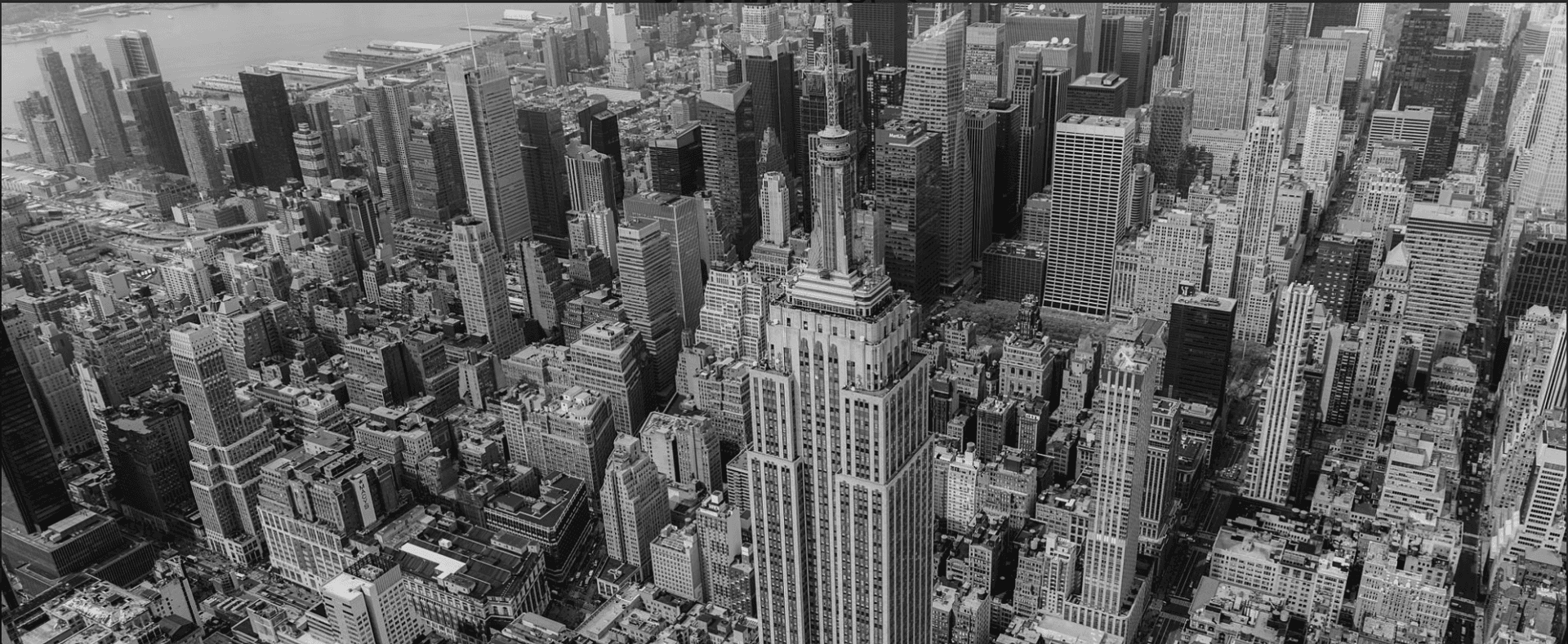 Aerial view of NYC
