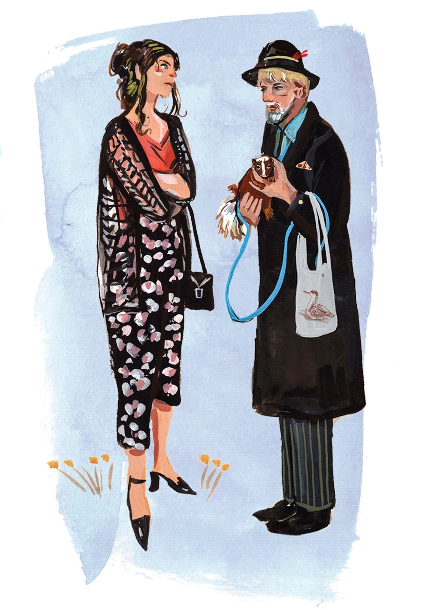 Person in conversation