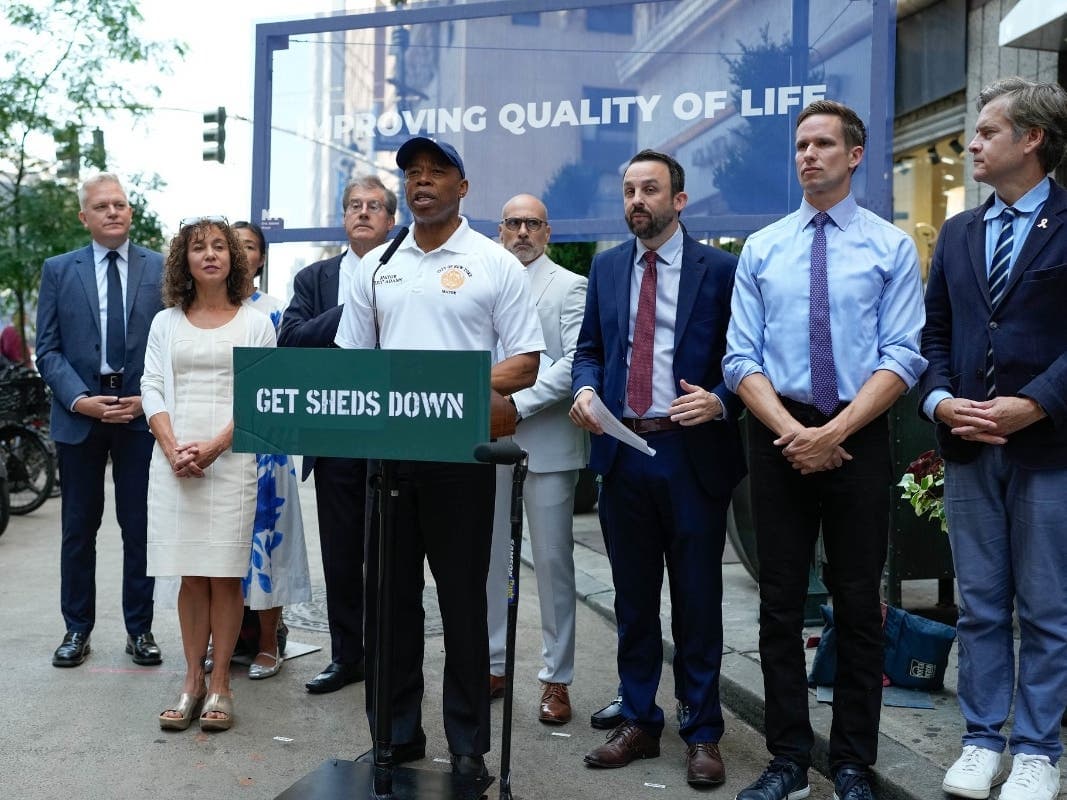 NYC Sidewalk Sheds: Businesses Suffer 10% Revenue Loss, Mayor Adams Unveils 'Get Sheds Down' Plan