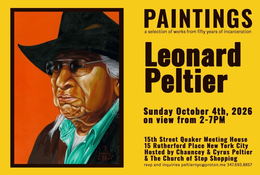 After Nearly Half a Century Behind Bars, Leonard Peltier’s Art Finds a New Home in NYC