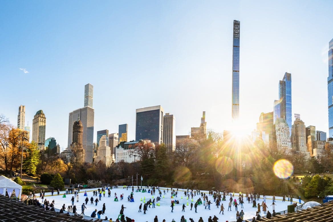Minreet ice skating in Central Park