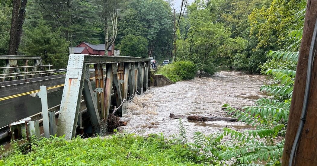 Flash Floods & Mudslides Hit Connecticut, New York City Braces for More Rain