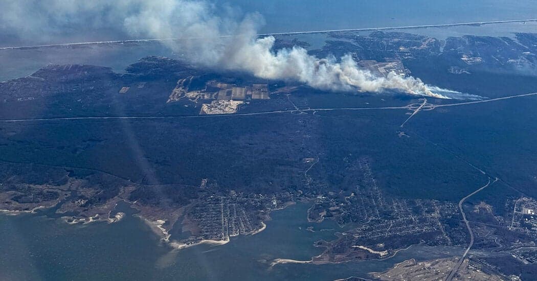 Long Island Highway Closed Due to Massive Brush Fires