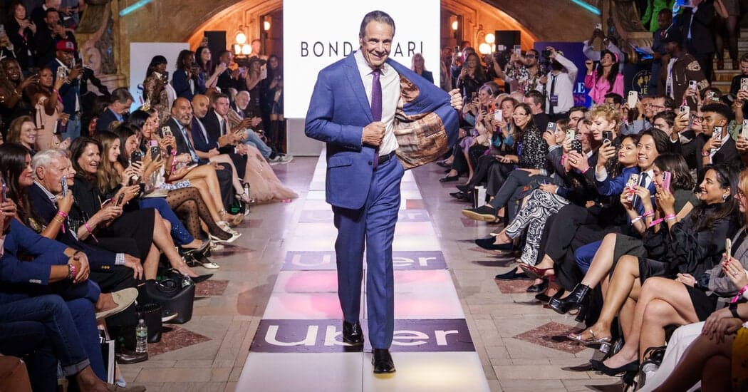 NYC's Unexpected Fashion Show: Ex-Governors Cuomo & Paterson Hit the Runway!